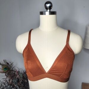 Auden Bralette Rust Orange Size Medium